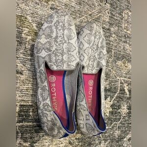 Rothy's Snake Print Gray Flats
